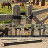Pasture Gate Latch Simple Rope Buckle Latch with Long Door Latch Single loop Design for Easy Hooking on Farm Fence Gate