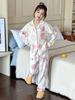 2025 Girls' Cloud Cotton Pajama Set - Long Sleeve & Lapel Top with Long Pants