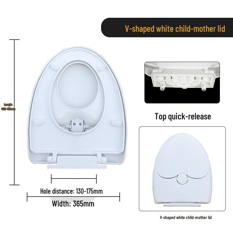 MDNG Child-Parent Quick-Release V-Shape Toilet Seat