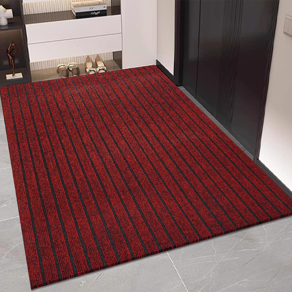 Waterproof, Anti-Slip, Oil-Proof Striped Floor Mat for Kitchen, Bedroom, or Entrance