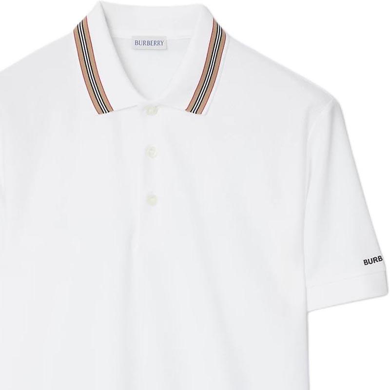 Burberry Polo Shirts Men's White Polo Collar Moderate 81118121