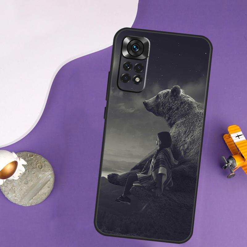 

Cute Cartoon Bear Case For Xiaomi Redmi Note 14 13 Pro 12 9 10 11 Pro 10S 11S 12S Redmi 14C 13C 10C 12C Cover Redmi Note 11