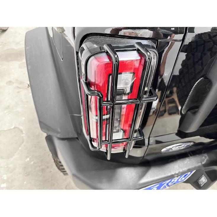 Car Rear Tail Light Decoration Cover LED Taillight Protective Guards for Ford Bronco -2023 Lamp Hood Exterior
