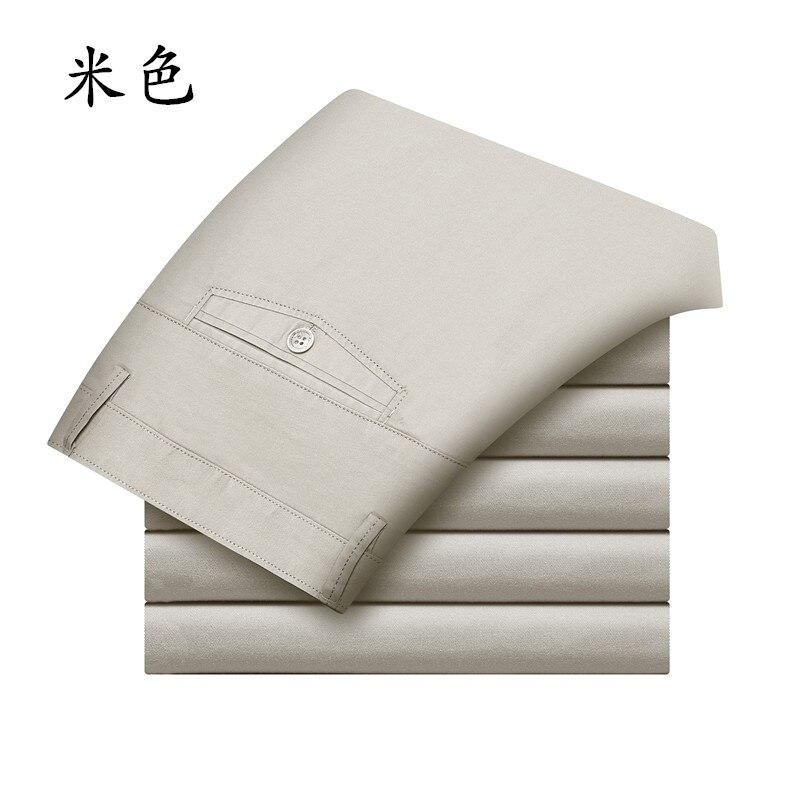 Summer Mens Casual Ting Trousers Fashion Pants Male Brand Solid Color Trousers High Quality A62