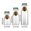 Glass Jars Clear Dried Fruit Container 3 Pieces Storage Jar with Lid for Sugar Candy Coffee Beans Loose Tea Seasonings Kitchen