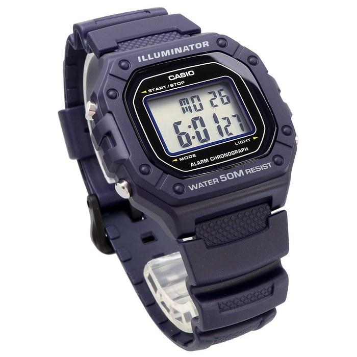 [Casio] STANDARD DIGITAL W-218H-2A Watch, Men's/Women's, Navy