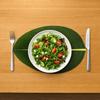 2PCS Waterproof Leaf-Shaped Placemat Stain Resistant Heat Insulation Mat Dinnerware Pad  Dish