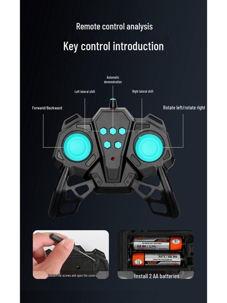 2.4G Remote Control Double-Sided Stunt Car: Flip, Drift, Four-Wheel Drive Tumbling Toy for Kids