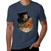 Orange Cat with Steampunk Hat and Monocle TShirt Casual Trendy Short Sleeve TShirt