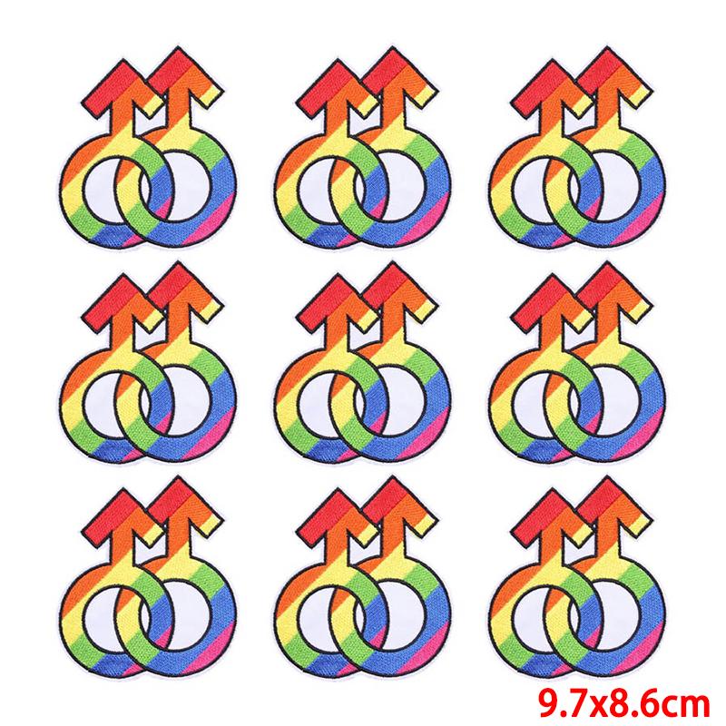 10 Pcs/lot Wholesale Embroidery Patch Iron On Patches For Clothing Patches On Clothes Jackets Decor Applique Sew Supplies