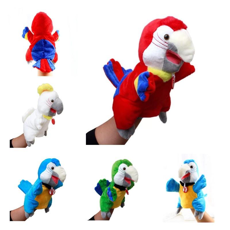 Sprechendes Tierpuppen-Spielzeug mit beweglichem Mund zum Geschichtenerzählen und zur Eltern-Kind-Bindung