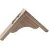 Antrader Solid Wall Mount Wood Shelf Bracket, 6 Inch Wooden Shelf Brackets, DIY Wood Bracket Include Mounting Screws, Pack of 2