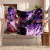 Shinobu Kocho Printed Flannel Blanket, Skin Friendly Warm Throw for Indoor Couch Bed Daily Use