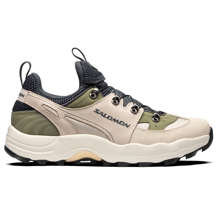Salomon Raid Wind Advanced Fabric Synthetic Leather Shock Absorbing Non-Slip Durable Lightweight Low-Top Running Shoes Unisex sneaker Ebony 415769