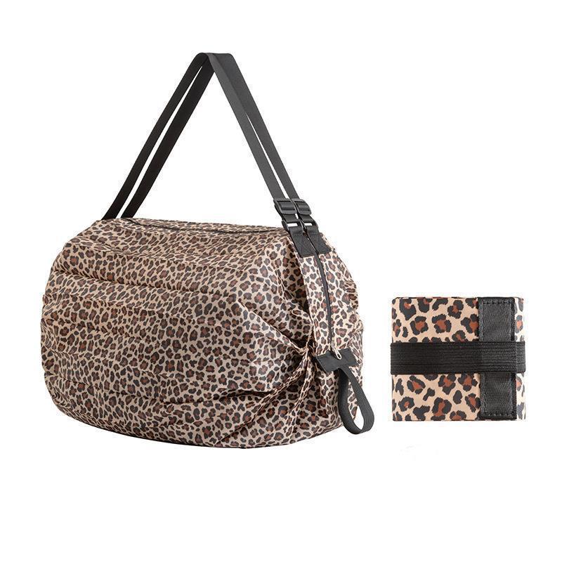 Foldable Eco-Friendly Large Shoulder Tote for Groceries - Portable and Spacious Shopping Bag