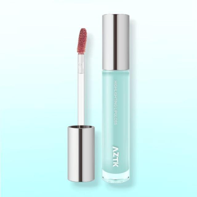 AZTK - Weightless Highlighting Lip Gloss - 6 Colors G01# Peach Graden - 3ml