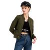 2 new fashion popular stand-up collar urban casual cotton clothes pilot jacket spring and autumn coat women