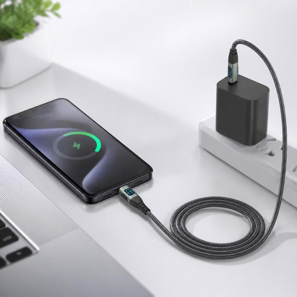 Dual Type-C Connector Dual Head Charging Cable 100W Power Type-C Data Transfer Cable