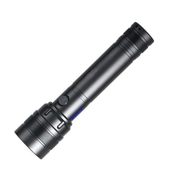 Rechargeable LED Outdoor Flashlight with Telescopic Zoom and Multifunctional Long-Range Emergency Lighting