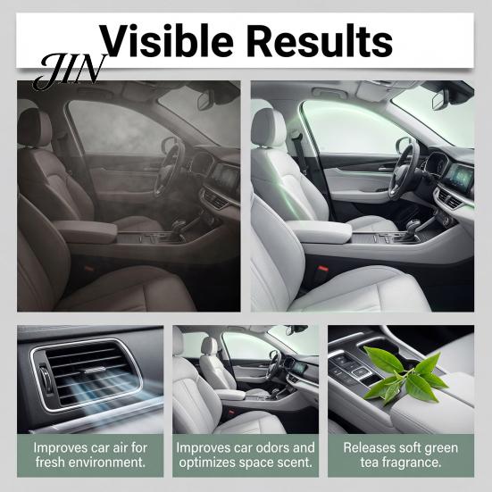 Car Air Freshener Spray, New Scent Odor Eliminator for Smoke Food Smell Pet, 100ml Fresh Fragrance Vehicle Interior, Portable Deodorizer Cleaner Road