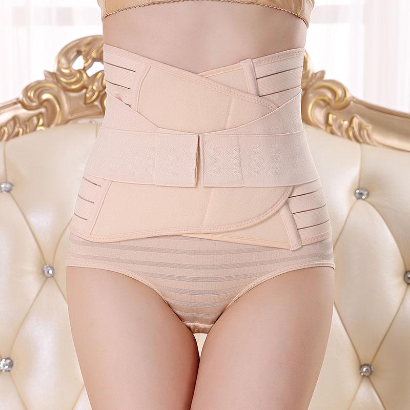 Gestreifter Postpartaler Bauchstützgürtel Taillentrainer und Body Shaper Gürtel
