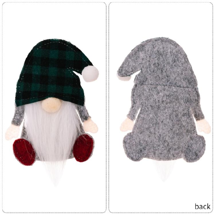 3/6pcs Christmas Decorations Tableware Holder Bag Gnome Tableware Fork Knife