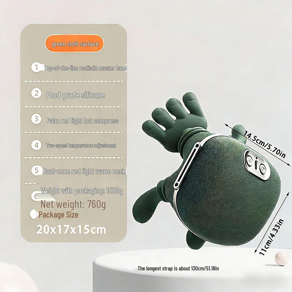 Multi-Functional Handheld Neck and Shoulder Massager with Heat Therapy