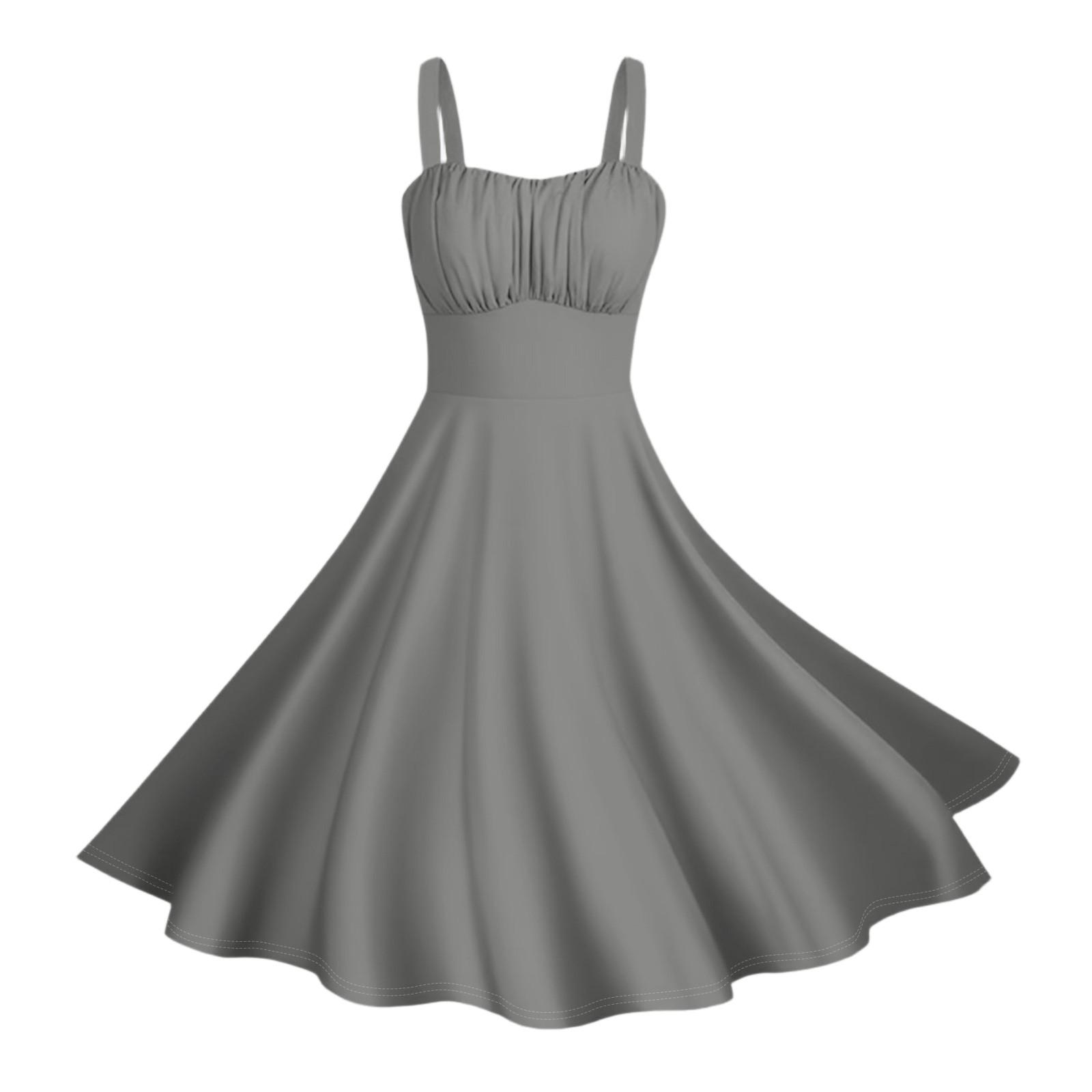 

Женские винтажные платья без рукавов, плиссированные, в стиле пэчворк, милые, с А-силуэтом подола, однотонные M