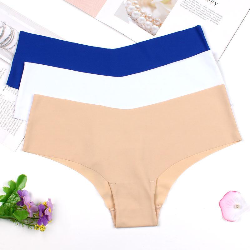 Traceless V-shaped Pregnancy Triangle Panties Sexy One Piece Breathable Low Waisted Pregnant Women's Underwear