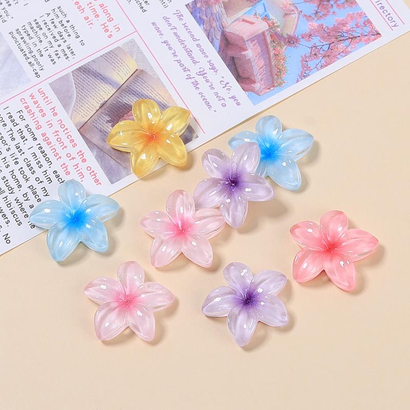 Handmade Resin Flower Clips & Jewelry Charms