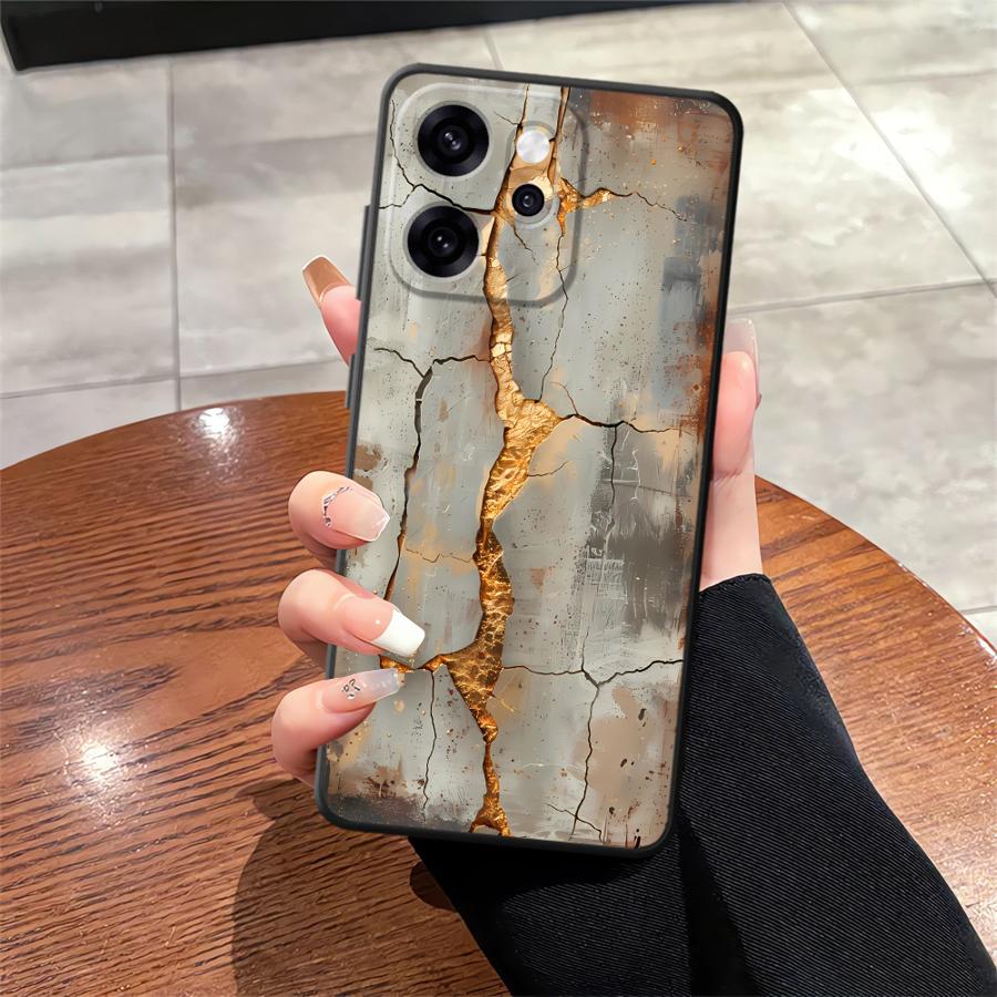 

Fashion Rust Case for Oppo A78 Reno 4F 5 6 7 8 10 11 14 F9 F11 F29 A74 A96 A76 A98 A83 A84 A93 Phone Cover OPPO Reno11 F