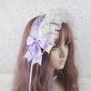 Pearl Lolita Lace Headband Sweet Maid Cosplay Headdress Cute Ruffled Hairband Party