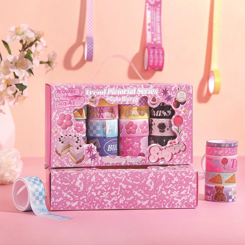 Cutie Cadou Autocolante Artistice Unicorn & Animale: 20 de Role pentru Caiete de Mână DIY pentru Copii