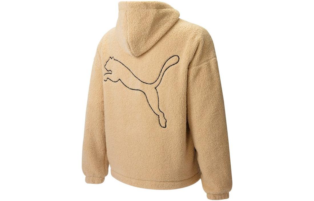 PUMA ESS+ Velvet Jackets Unisex Coffee Hooded Moderate 539568-20 XL