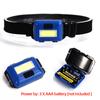 LED Headlamp 3 Modes Water Resistant Mini Lightweight To Carry Night Fishing Headlight Emergency Flashlight Outdoor Activity Camping Equipment