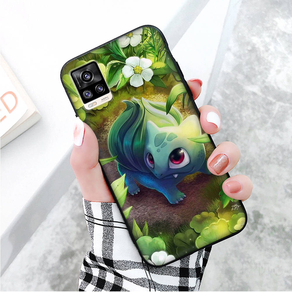Schwarze Hülle für Xiaomi Redmi 13C Note 9 iPhone XR 7 8 14 15 11 12 13 X XS Pro Max Samsung A25 S23 S24 FE Ultra Plus Lucario Cartoon