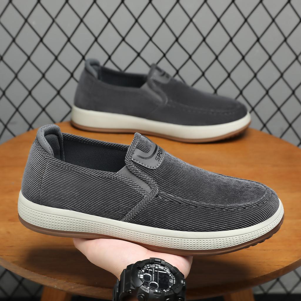 Shoes men's casual shoes lazy shoes versatile single shoes soft-soled fly-woven shoes shallow mouth men's shoes breathable mesh shoes
