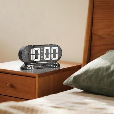 Multifunctional Simple LED Alarm Clock Electronic Clock Student Small Alarm Clock Digital Clock Voice-controlled Temperature Clock