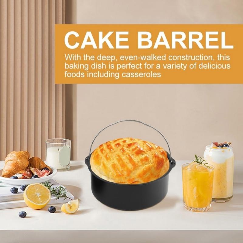 Round Air Fryers Pads Carbon Steel Liners Nonstick Cooking Accessory Air Fryers Basket Suitable for Air Frying Use