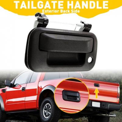 Tailgate Handle For 2004-2013 Ford F-150 With Keyhole Textured Black Exterior EV