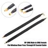 Flat Window/door Pass Through RF Coaxial Cable RP-SMA Male to SMA Extension Cable for Antenna Adapter Wire Terminals