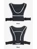 Unisex Reflective Running & Cycling Chest Vest with Water Bottle Holder