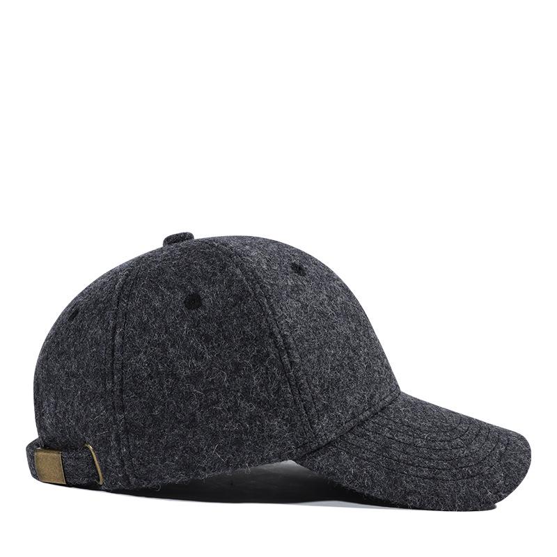 Wool Blend Fleece-Lined Duckbill Cap – Trendy & Warm Autumn/Winter Hat for Men, Women, and Seniors