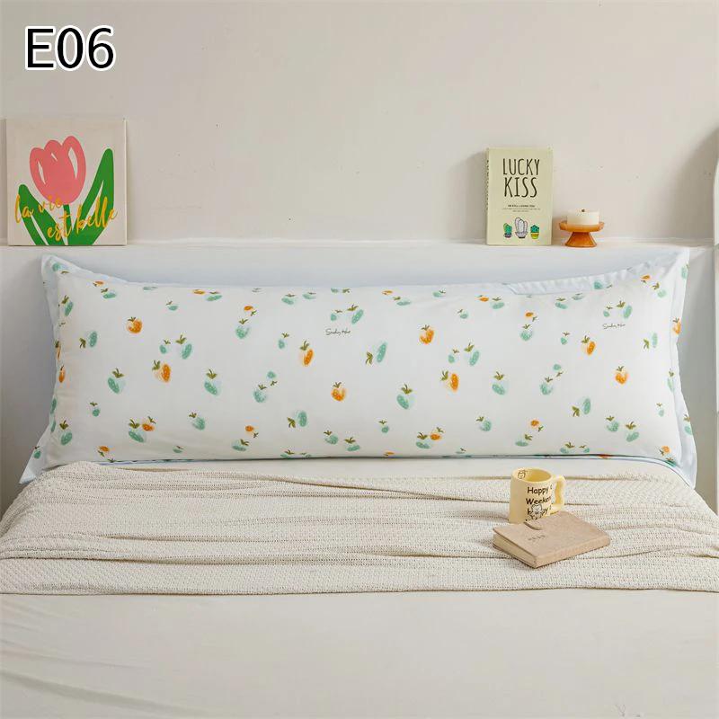 1Pcs 150Cm Lover One Piece Double Long Pillowcase Printed Home Sleeping Couple Pillow Cover Extended Bed Pillowcase Without Core
