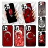 Türkei Flagge Handyhülle für iPhone 17 Air 16 16e 15 Plus für Apple 13 11 12 14 Pro Max Hülle coque fundas Schale