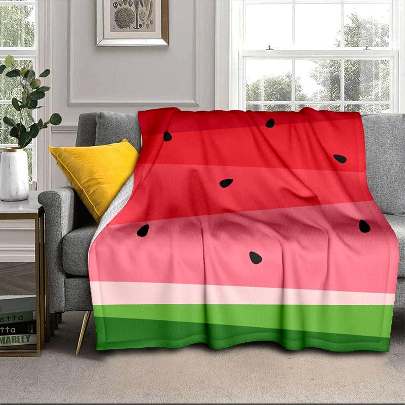 Watermelon Slice Pattern Blanket Flannel Blanket Throw Blanket Sofa Cover Blanket Soft Premium Blanket Picnic Blanket Tv Blanket Gifts