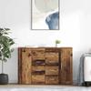 Corona Sideboards Set of 2 Reclaimed Wood Look 59 x 39 x 80 cm Engineered Wood