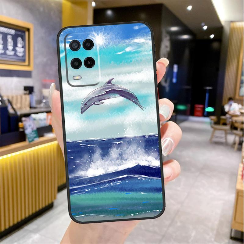 

Dolphin Case For Oppo A80 A40 A60 A18 A38 A58 A78 A98 A96 A76 A16 A94 A74 A54 A15 A17 A57 A77 A5 Pro OPPO A78 5G