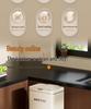 High-Legged Kitchen Trash Can with Wheels - Large Capacity, Narrow Gap, with Lid