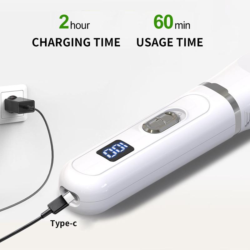 Classic Dog Clippers Low Noise Paw Trimmer Rechargeable Pet Cat Grooming Kit Multifunctional Cordless Quiet Pet Nail Grinder Dog Shaver